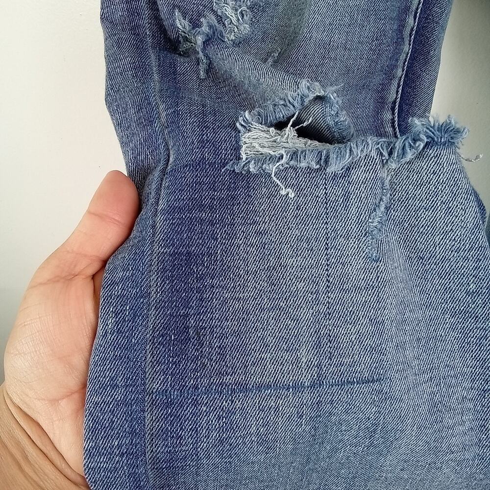 Judy Blue Boyfriend Fit Jeans Women's 7/28 Blue Distressed Destroyed High Rise - Picture 8 of 8